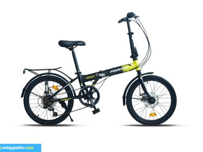 Xe Đạp Gấp Fornix Prava 20 Inch Phiên Bản Mới 11 Xe đạp gấp Fornix Prava 20 inch màu đen vàng