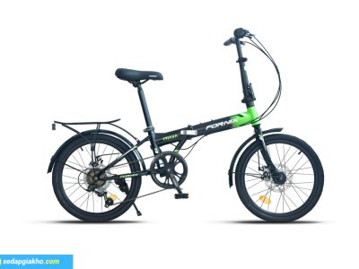 Xe Đạp Gấp Fornix Prava 20 Inch Phiên Bản Mới 8 Xe đạp gấp Fornix Prava 20 inch màu xanh lá