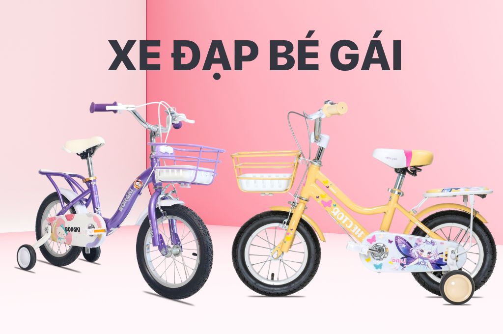 Chọn xe đạp bé gái đúng độ tuổi giúp bé cảm thấy tự tin hơn