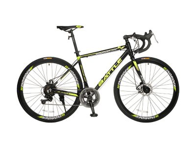 Xe Đạp Đua 700c Battle WindriDer 200 Cổ Cong - Màu Đen Vàng