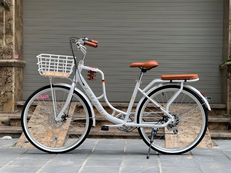 Top Xe Đạp Cho Học Sinh Cấp 3 Được Ưa Chuộng Hiện Nay 5 Xe đạp học sinh cấp 3 có giỏ trước tiện dụng cho người dùng