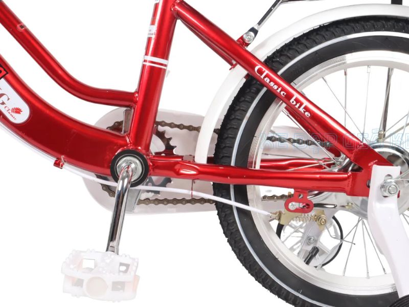 Xe Đạp Trẻ Em Xaming Nữ 2 Gióng 16 Inch 11 Giò dĩa hợp kim thép Xe Đạp Trẻ Em Xaming Nữ 2 Gióng 16 Inch