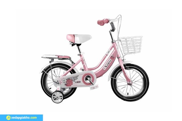 Xe Đạp Trẻ Em Xaming Nữ 2 Gióng 16 Inch Màu Hồng