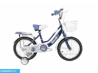 Xe Đạp Trẻ Em Xaming Nữ 2 Gióng 16 Inch Màu Xanh
