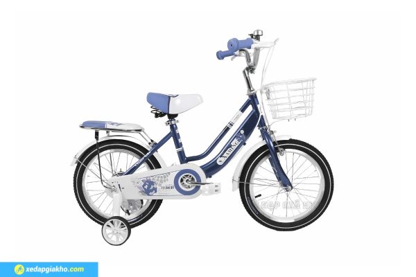 Xe Đạp Trẻ Em Xaming Nữ 2 Gióng 16 Inch Màu Xanh
