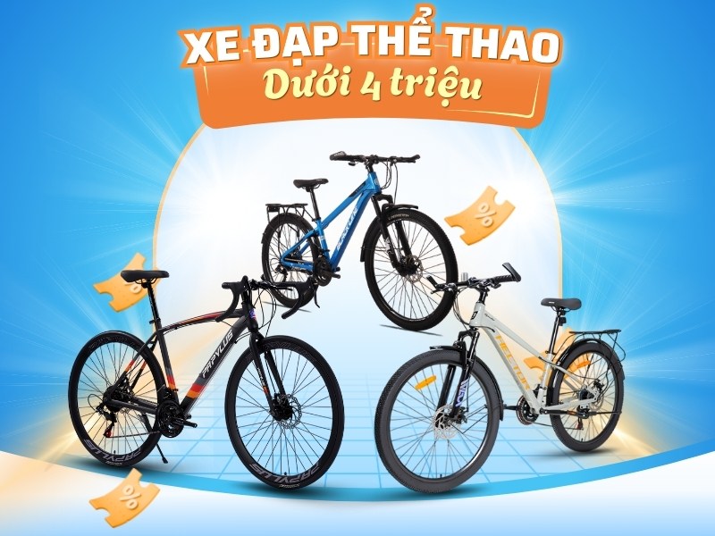 Top 5 Mẫu Xe Đạp Thể Thao Dưới 4 Triệu Nên Mua 2 Xe đạp thể thao người lớn thiết kế bền, chắc chắn, đáp ứng mọi nhu cầu di chuyển