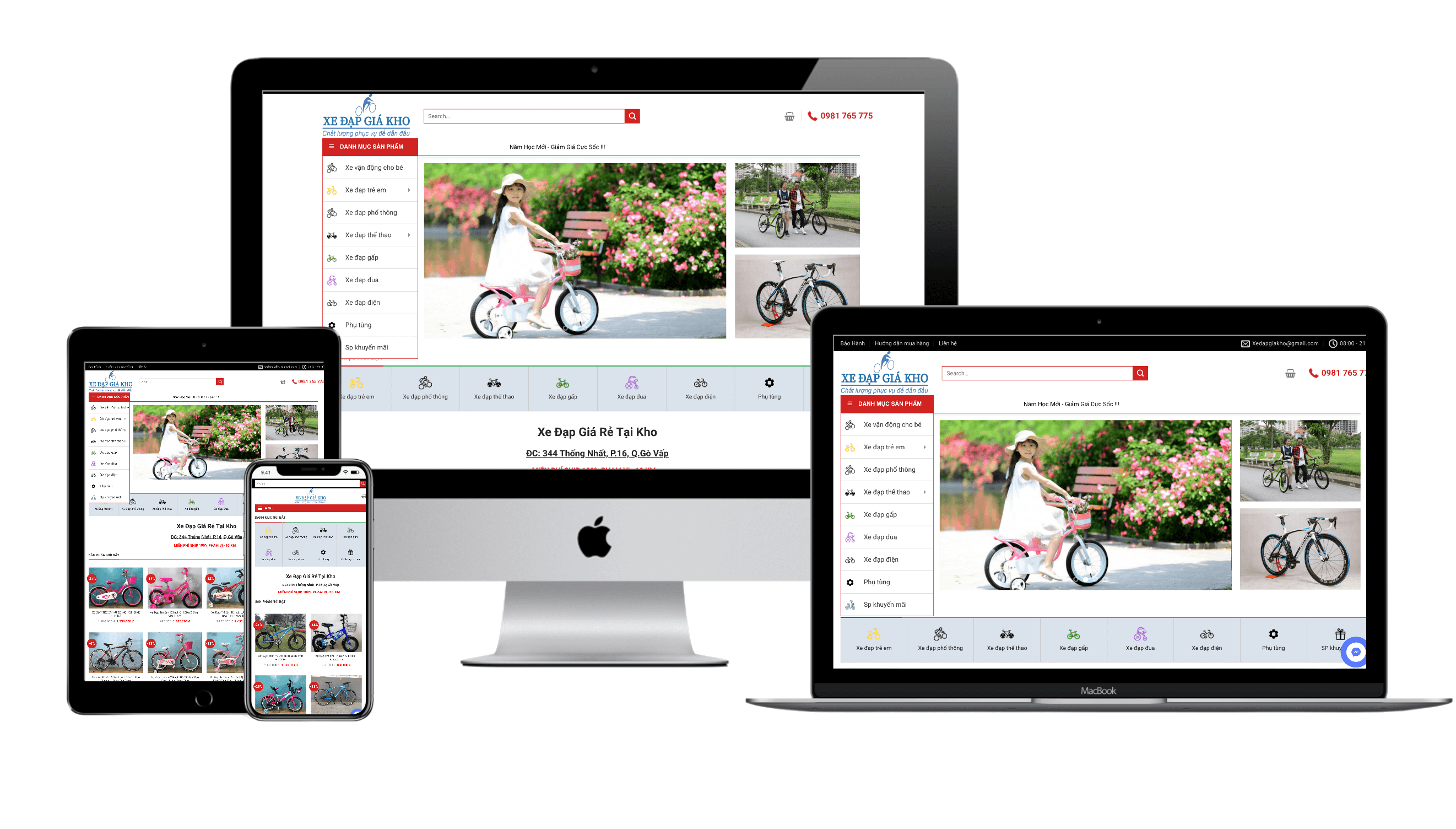 100 giao diện website bán xe đạp đẹp nhất 2023