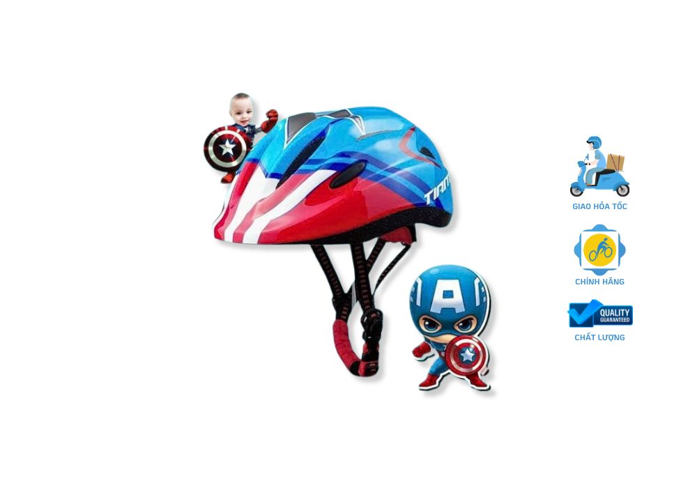 Nón bảo hộ khi sử dụng xe đạp cho các bé