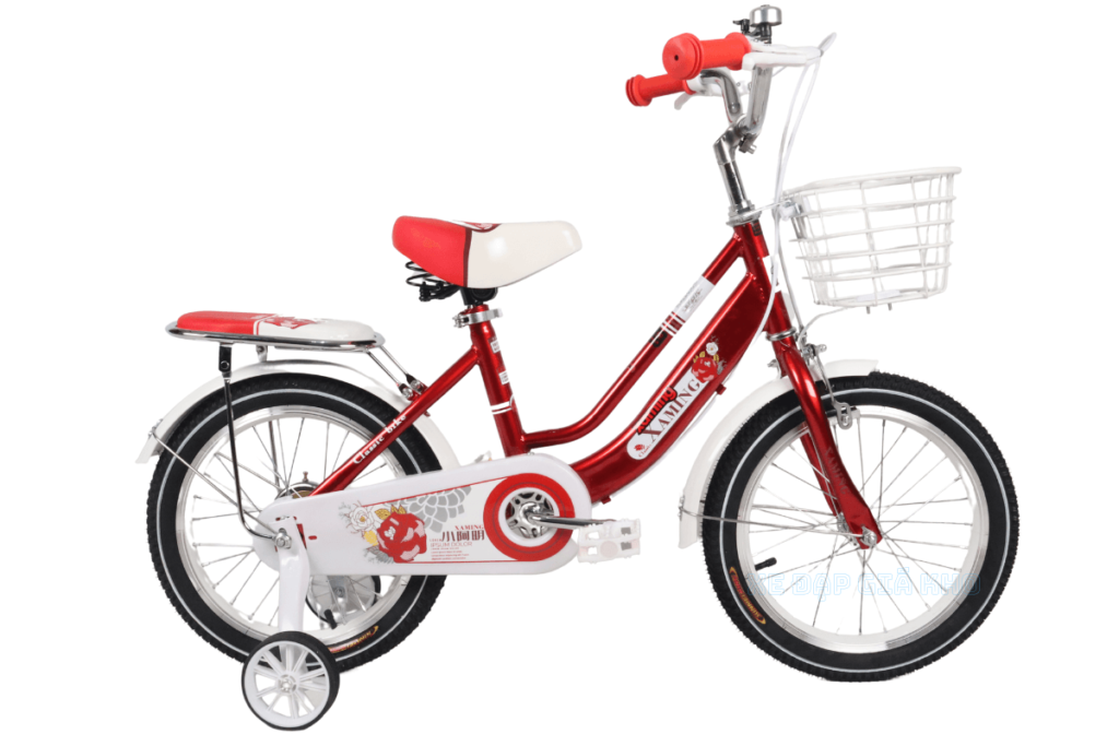 Xe đạp trẻ em Xaming dành cho bé gái từ 4-7 tuổi với tone màu bắt mắt