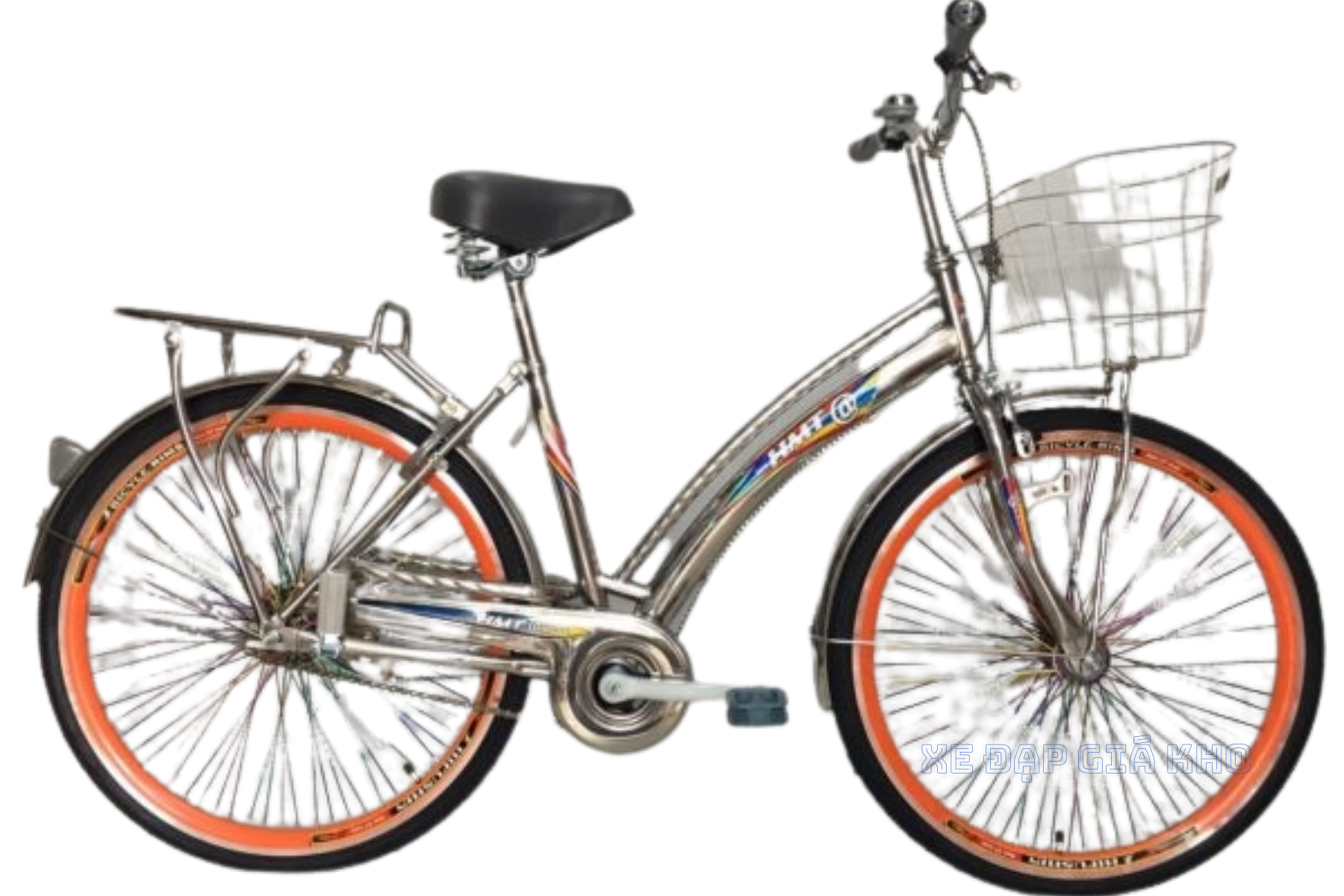xe dap pho thong 24 inch inox @600 nieng 72 cam