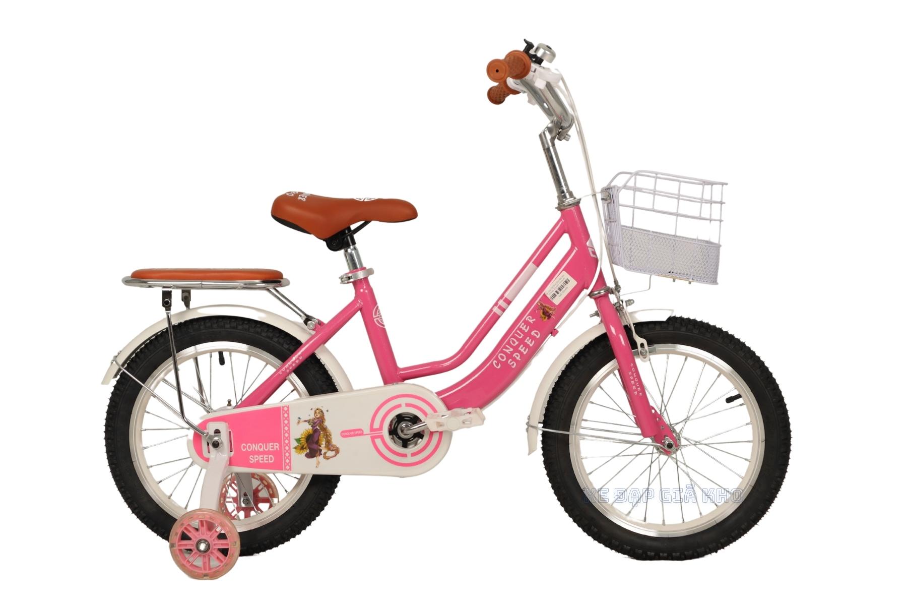 Xe Đạp Trẻ Em 20 Inch Conquer Speed Bé Gái  Màu hồng nhạt  Xe đạp AZ   xedapazvn