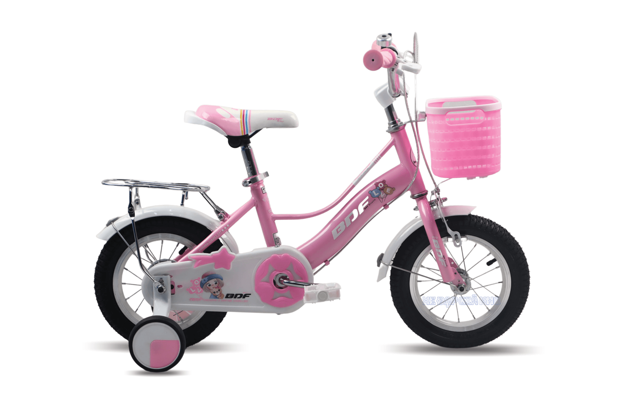 xe đạp hồng nhỏ dành cho con gái nha  103843803