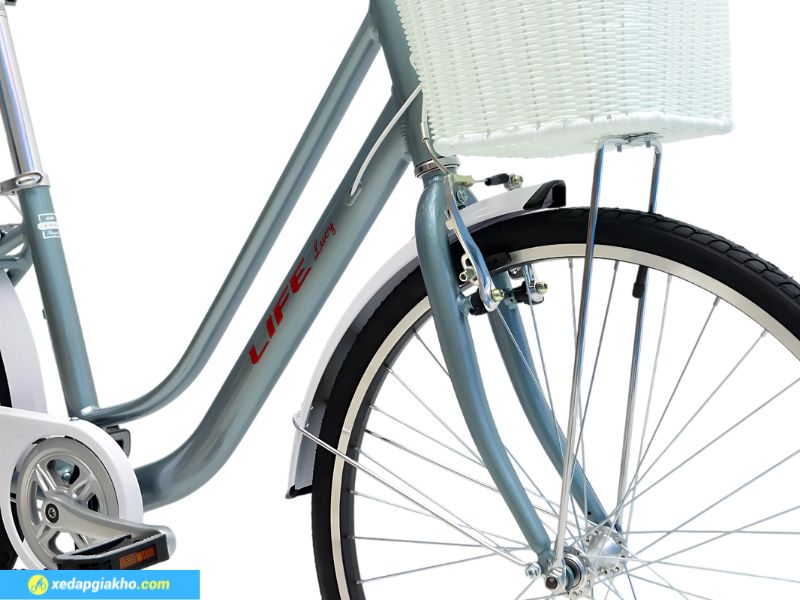 Xe Đạp Nữ Life Lucy Khung Nhôm 26 Inch 13 Khung sườn được cấu tạo bằng hợp kim nhôm chắc chắn