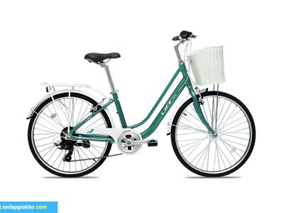 Xe Đạp Nữ Life Lucy Khung Nhôm 26 Inch Màu Xanh