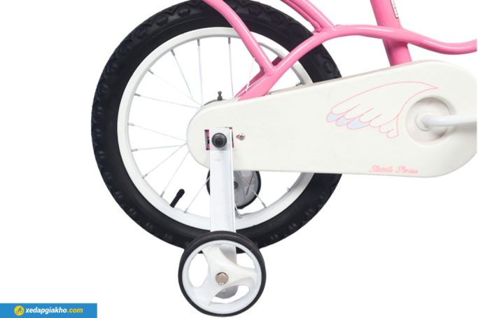 RoyalBaby Little Swan Vélo Fille 16 Pouces Rose | Vélo Enfant Avec Stabilisateurs Amovibles | Design Cygne Élégant | Sécurité Certifiée