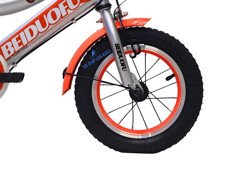 Xe Đạp Trẻ Em Beiduofu BDF B124 12 Inch 7 Kích thước bánh khá lớn cho khả năng bám đường tốt