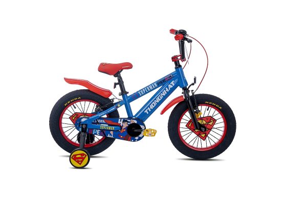 Xe Đạp Trẻ Em Thống Nhất Superman màu xanh
