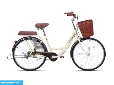 Xe đạp Thống Nhất New 24 màu kem