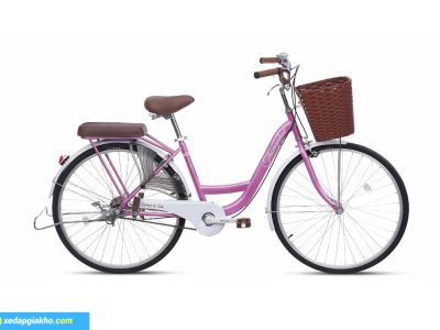 Xe đạp Thống Nhất New 26 màu hồng