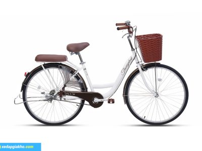 Xe đạp Thống Nhất New 26 màu trắng