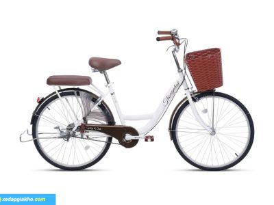 Xe đạp nữ Thống Nhất New 24 màu trắng