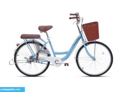Xe đạp nữ Thống Nhất New 24 màu xanh