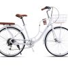 Xe Đạp Nữ Califa Misa 26 Inch Màu Trắng
