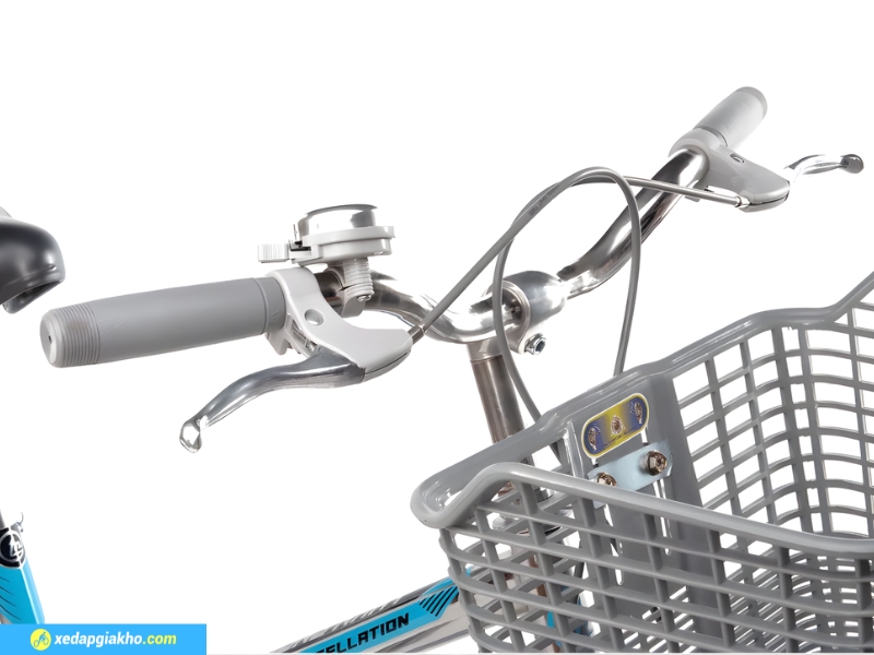 Ghi đông cong cách én, có sẵn chuông