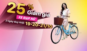 Chương trình giảm giá xe đạp nữ ngày phụ nữ Việt Nam
