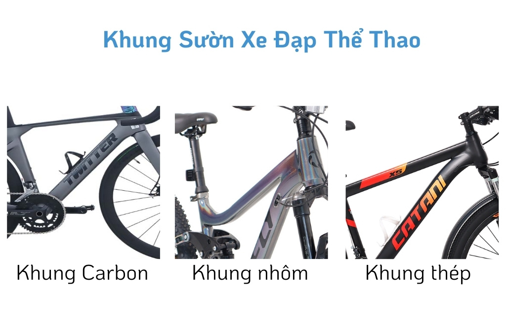 Việc chọn khung sườn xe đạp phù hợp sẽ tạo cho bạn cảm giác đạp xe thoải mái và êm ái.