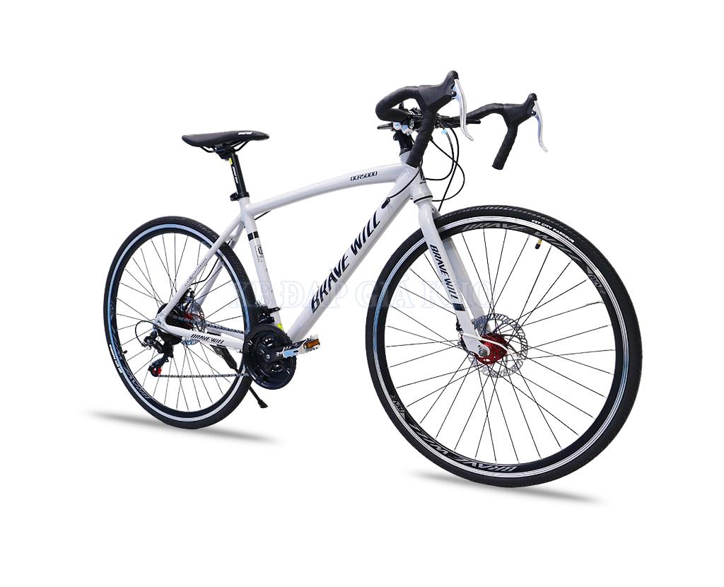 Xe đạp đua Brave Will OCR 5000 700c tay cong màu đen trắng