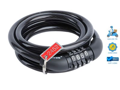 Khoá Dây Xe Đạp Tonyon 4 Số Đổi Mật Khẩu 6 Khoá Dây Xe Đạp Tonyon 4 Số Đổi Mật Khẩu