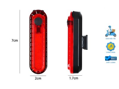 Đèn Sau Led Xe Đạp 4 Chế Độ Sáng