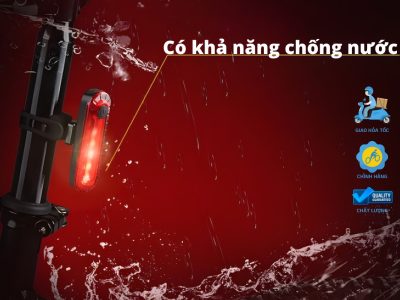 Đèn Sau Led Xe Đạp 4 Chế Độ Sáng