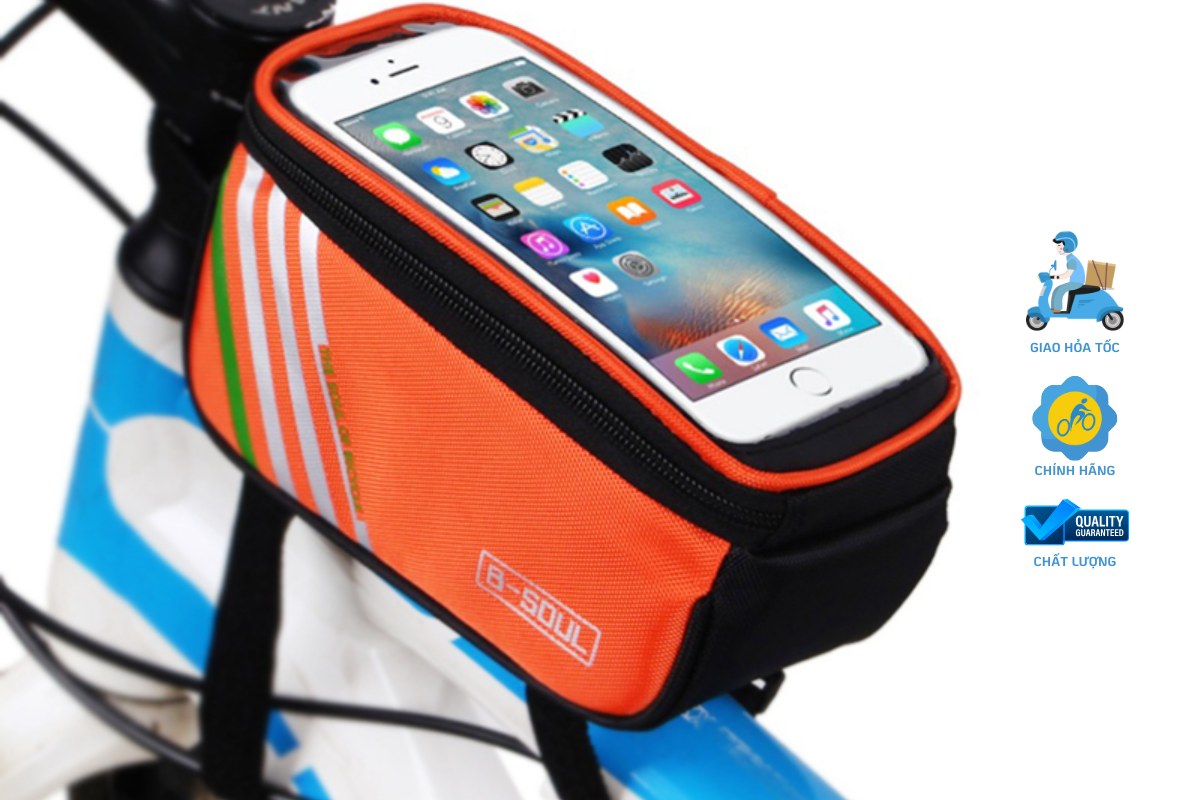 Túi Treo Xe Đạp BSoul 1 Ngăn 4 Túi Treo Xe Đạp BSoul 1 Ngăn Màu Cam