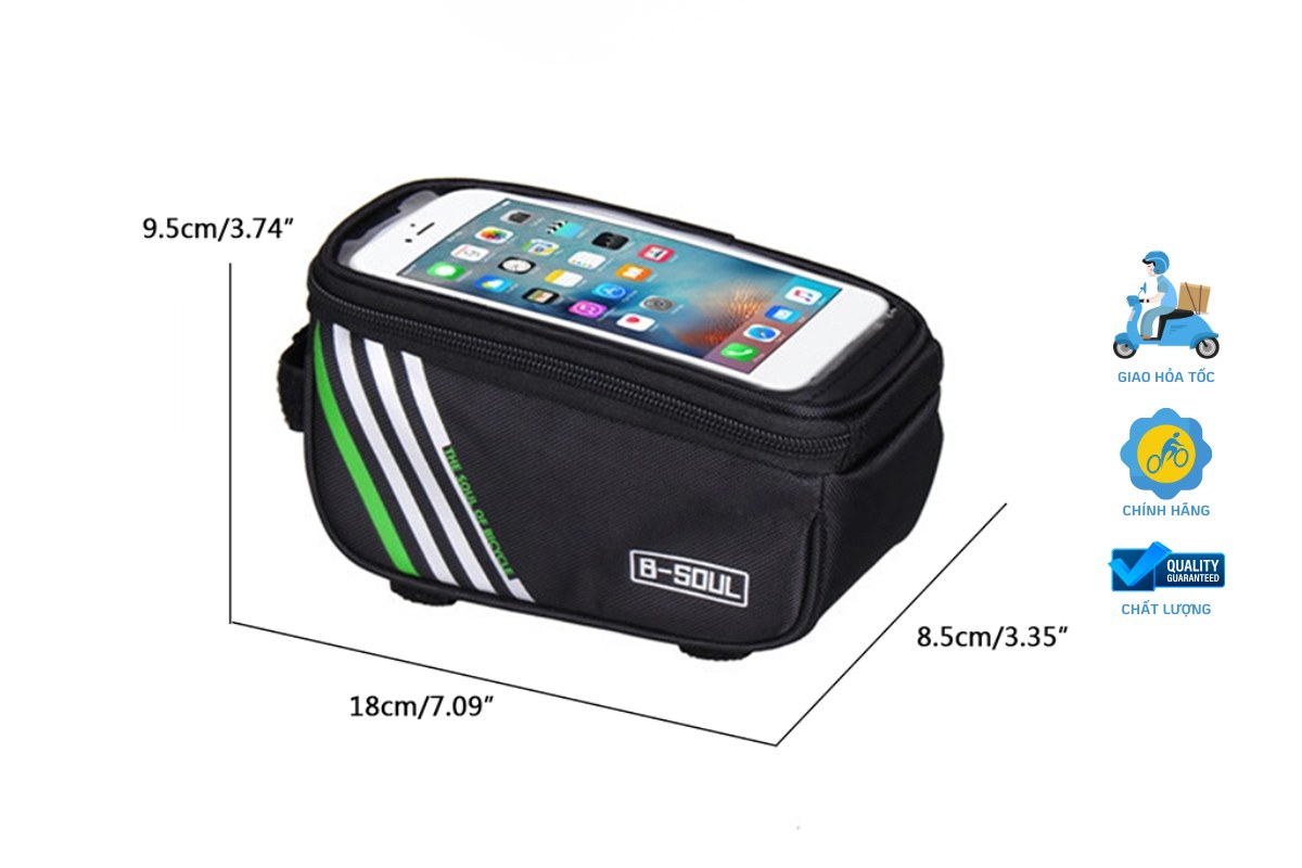 Túi Treo Xe Đạp BSoul 1 Ngăn 3 Túi Treo Xe Đạp BSoul 1 Ngăn