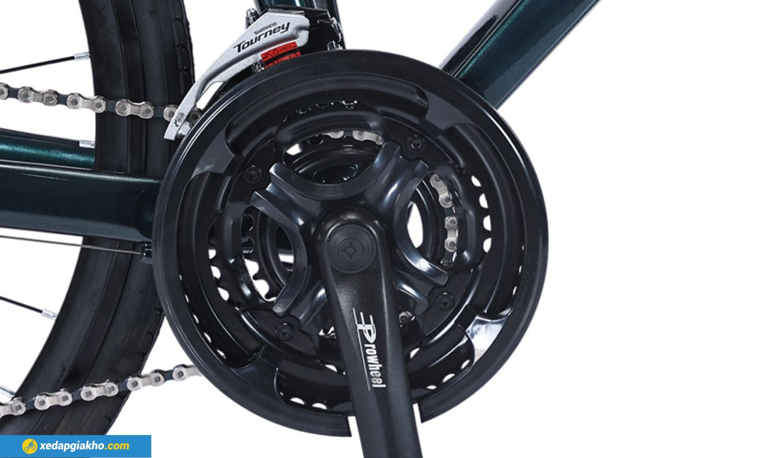 Xe Đạp Đua Catani CAT2.2 thiết kế dĩa 3 tầng, gạt đĩa Shimano Tourney