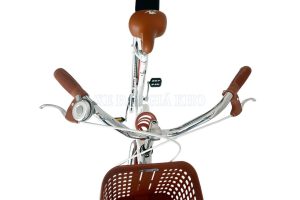 Ghi đông cong dễ điều khiển và giỏ xe tiện ích