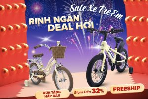 Khuyến mãi xe đạp trẻ em chào năm mới