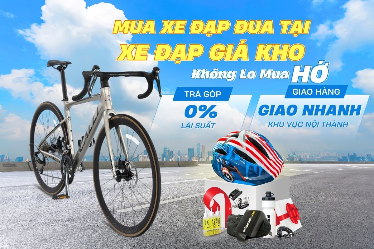 Mua Xe Đạp Đua Khuyến Mãi Giá Tốt Nhất 5 Mua xe tặng phụ kiện tiện ích, chất lượng