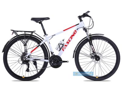 Xe Đạp Địa Hình MTB Fascino 328 26 Inch - Khung Thép | Phanh Đĩa - Trắng Đỏ