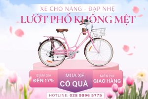 Xe đạp phổ thông cho nàng lướt phố