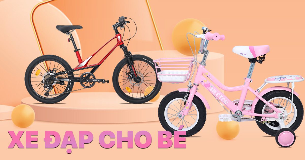 Xe đạp trẻ em phù hợp với các bé từ 2 tuổi