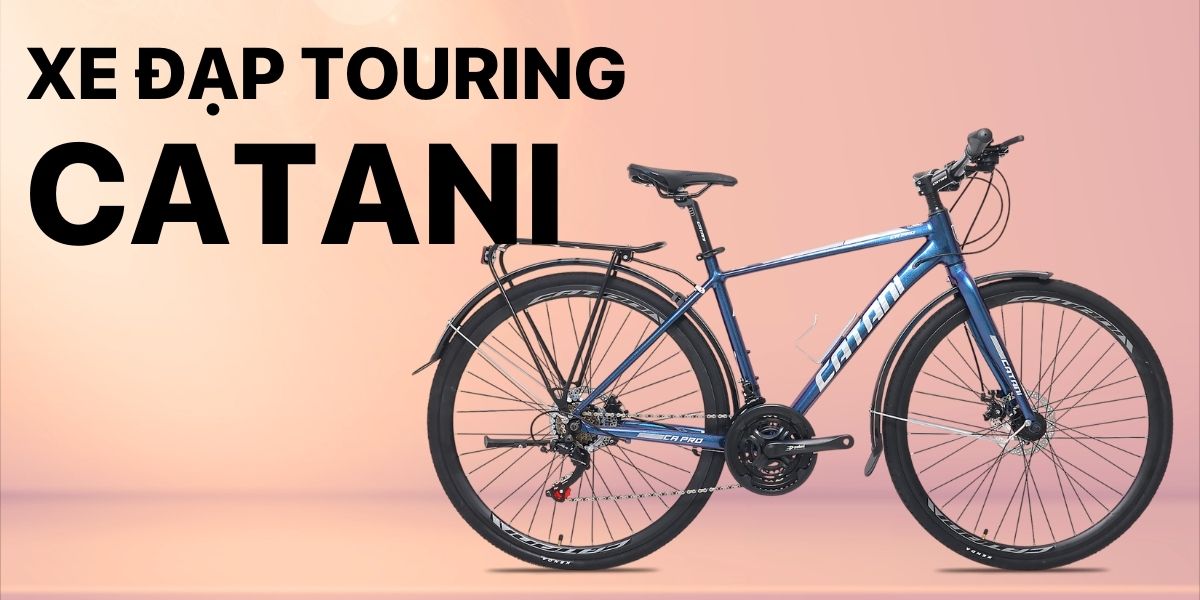 Xe Đạp Touring Catani có kiểu dáng thanh lịch, phù hợp với xu hướng