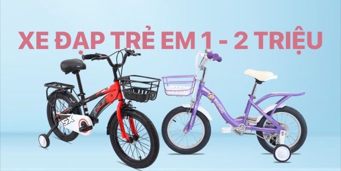 Xe đạp trẻ em có nhiều mức giá khác nhau, phù hợp cho cả bé gái và trai