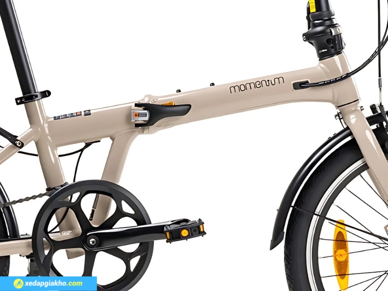 Xe Đạp Gấp Folding Momentum Pakaway 1 8 Dây thắng âm sườn đẹp mắt của xe đạp gấp Folding Momentum Pakaway 1