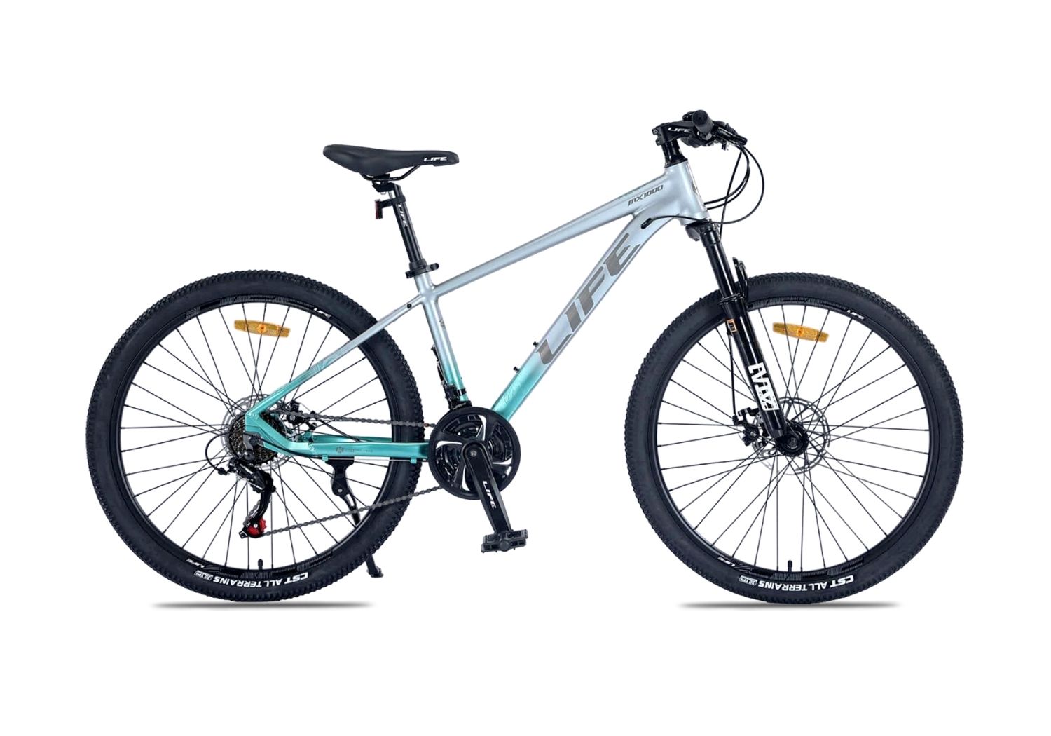 Xe Đạp Địa Hình MTB Life MX1000 có thiết kế khung nhôm, phanh đĩa và groupset Shimano