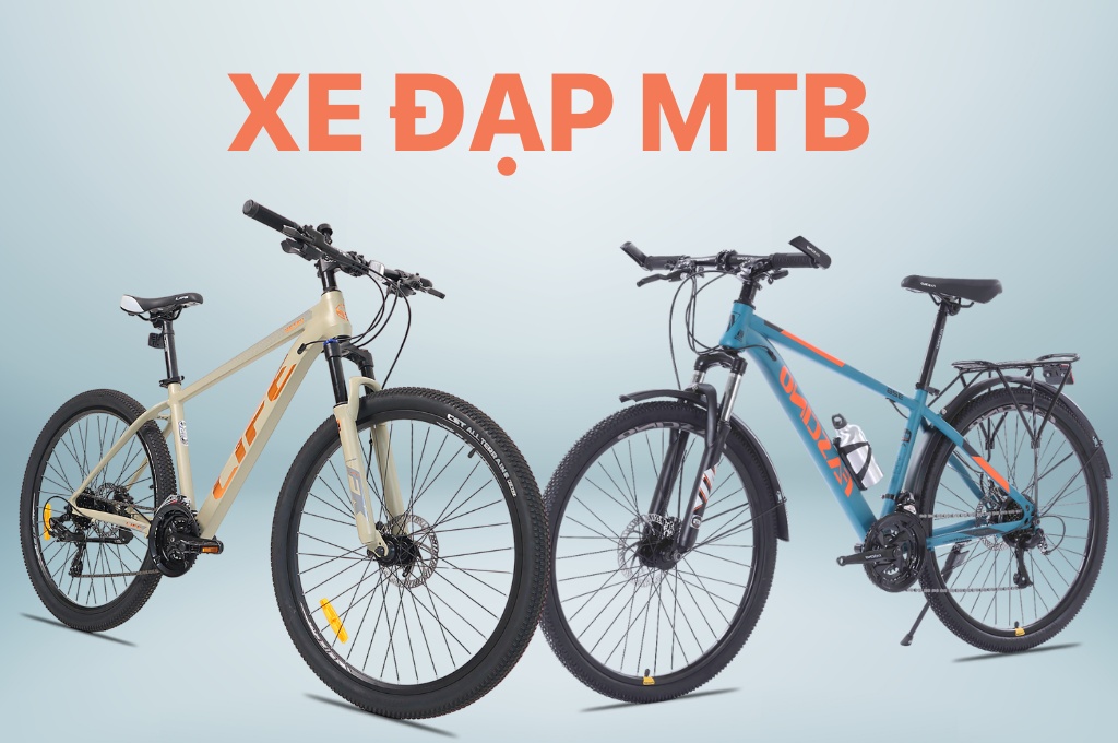 Xe đạp MTB thích hợp đi trên những con đường gồ ghề