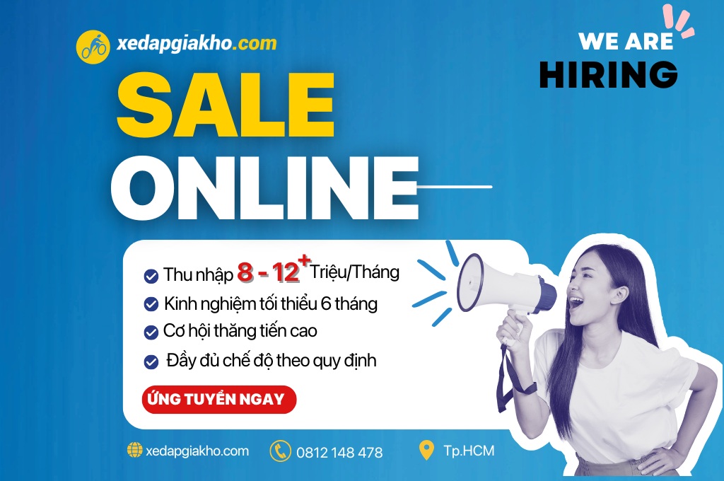 Tuyển dụng nhân viên Sale Online tại Xe Đạp Giá Kho