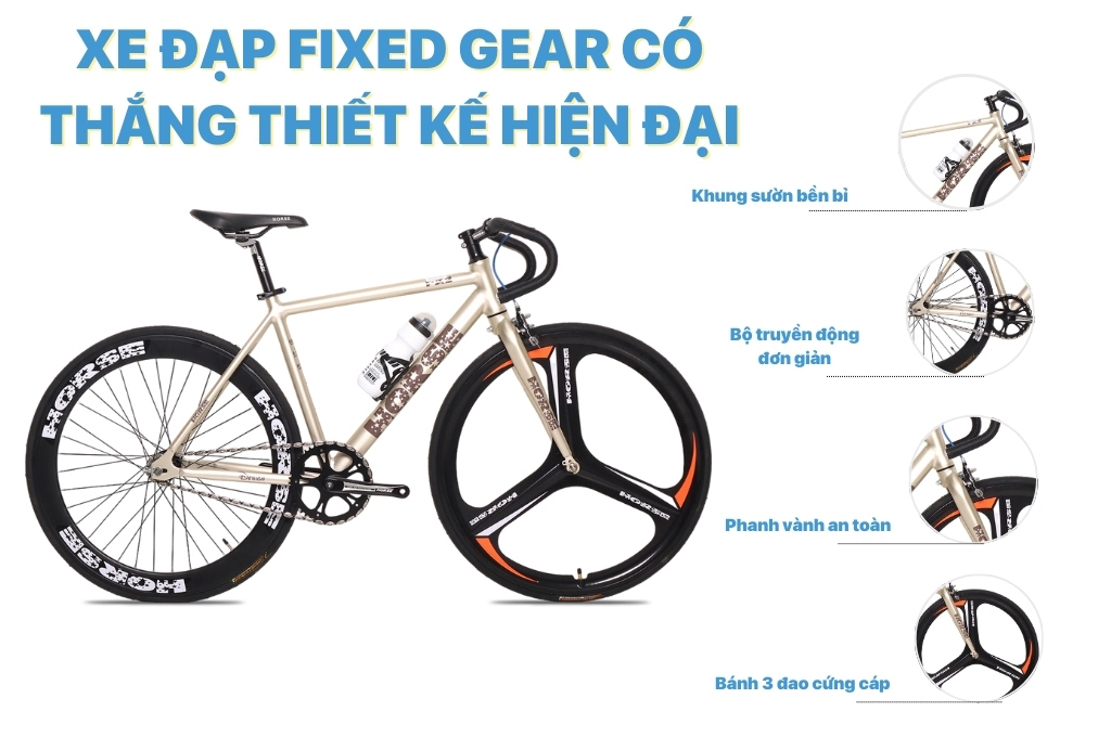 Xe đạp fixed gear có thắng phù hợp với những người mới